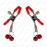 KINK – RED DOUBLE BELL NIPPLE CLAMP RED 6 CM BDSM Gear & Accessories | SEX Shop Ireland 10