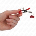 KINK – RED DOUBLE BELL NIPPLE CLAMP RED 6 CM BDSM Gear & Accessories | SEX Shop Ireland 11