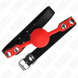 KINK – RED SILICONE BALL 4 CM GAG 60 x 2 CM BDSM Gags | SEXstore.ie 3