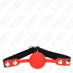 KINK – RED SILICONE BALL 4 CM GAG 60 x 2 CM BDSM Gags | SEXstore.ie