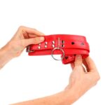 KINK – RED WRIST RESTRAINTS WITH BLACK HEART INLAY ADJUSTABLE 21-28 CM X 5.5 CM Fetish / Bondage | SEX Shop Ireland 11