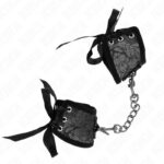 KINK – SCANDAL WRIST RESTRAINTS BLACK LACE DETAILS 24.5 CM X 6.5 CM Fetish / Bondage | SEX Shop Ireland 9