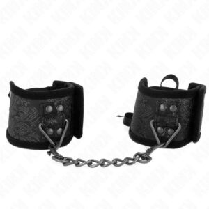 KINK – SCANDAL WRIST RESTRAINTS BLACK LACE DETAILS 24.5 CM X 6.5 CM Fetish / Bondage | SEX Shop Ireland