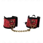 KINK – SCANDAL WRIST RESTRAINTS RED-BLACK LACE DETAILS 24.5 CM X 6.5 CM Fetish / Bondage | SEX Shop Ireland 8
