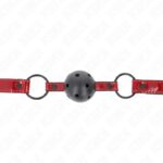 KINK – SHINY LEATHERETTE BALL 4.5 CM GAG 63.5 X 2 CM ADJUSTABLE 41 X 59 CM BDSM Gags | SEX Shop Ireland 10