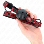 KINK – SHINY LEATHERETTE BALL 4.5 CM GAG 63.5 X 2 CM ADJUSTABLE 41 X 59 CM BDSM Gags | SEX Shop Ireland 11