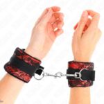 KINK – SHORT VELVET LACE WRIST RESTRAINTS AND NYLON BIND RED / BLACK 23 X 6.5 CM Fetish / Bondage | SEX Shop Ireland 11