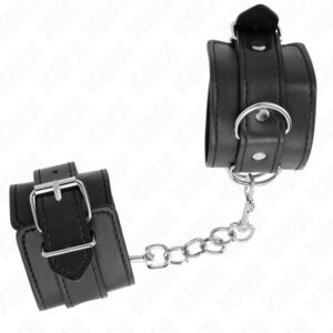 KINK – SIMPLE WRIST RESTRAINTS BLACK ADJUSTABLE 20-23 CM X 5.5 CM Fetish / Bondage | SEX Shop Ireland 3