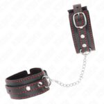 KINK – SMALL WRIST RESTRAINTS BLACK WITH RED LINING ADJUSTABLE 14-24 CM X 3.5 CM Fetish / Bondage | SEX Shop Ireland 9