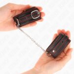 KINK – SMALL WRIST RESTRAINTS BLACK WITH RED LINING ADJUSTABLE 14-24 CM X 3.5 CM Fetish / Bondage | SEX Shop Ireland 10
