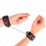 KINK – SMALL WRIST RESTRAINTS BLACK WITH RED LINING ADJUSTABLE 14-24 CM X 3.5 CM Fetish / Bondage | SEX Shop Ireland 11