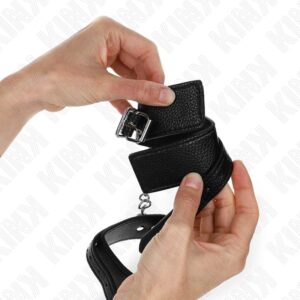 KINK – SNAKE PATTERN WRIST RESTRAINTS BLACK ADJUSTABLE 20-28 CM X 5.4 CM Fetish / Bondage | SEX Shop Ireland 3