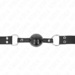 KINK – SOFT AND SOLID BALL 4 CM GAG WITH LEATHERETTE STRAP 62 x 2.5 CM ADJUSTABLE 42-58 CM BDSM Gags | SEX Shop Ireland 10