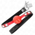 KINK – SOFT TPE BALL 4 CM GAG MODEL 4 60 x 2 CM ADJUSTABLE 37-52 CM BDSM Gags | SEX Shop Ireland 9