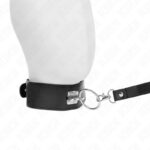 KINK – STUDDED LEASH 116 CM COLLAR WITH LEATHERETTE STRAP 50 X 5 CM BDSM Collars | SEX Shop Ireland 11