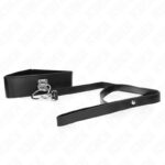 KINK – STUDDED LEASH 116 CM COLLAR WITH LEATHERETTE STRAP 50 X 5 CM BDSM Collars | SEX Shop Ireland 12