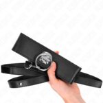 KINK – STUDDED LEASH 116 CM COLLAR WITH LEATHERETTE STRAP 50 X 5 CM BDSM Collars | SEX Shop Ireland 14