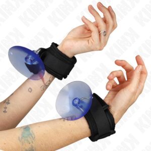 KINK – SUCTION CUP WRIST RESTRAINTS BLACK 29-40 CM X 5 CM Fetish / Bondage | SEX Shop Ireland