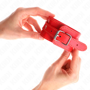 KINK – THIN WRIST RESTRAINTS RED ADJUSTABLE 21-33 CM Fetish / Bondage | SEX Shop Ireland 3
