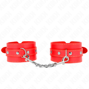 KINK – THIN WRIST RESTRAINTS RED ADJUSTABLE 21-33 CM Fetish / Bondage | SEX Shop Ireland