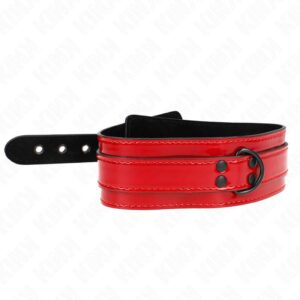 KINK – WINE RED ADJUSTABLE NECKLACE 37.5-49.5 CM X 5 CM BDSM Collars | SEX Shop Ireland 3