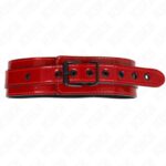 KINK – WINE RED ADJUSTABLE NECKLACE 37.5-49.5 CM X 5 CM BDSM Collars | SEX Shop Ireland 11