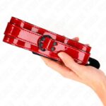 KINK – WINE RED ADJUSTABLE NECKLACE 37.5-49.5 CM X 5 CM BDSM Collars | SEX Shop Ireland 12