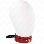 KINK – WINE RED ADJUSTABLE NECKLACE WITH GOLDEN DETAILS 29-42.5 CM X 4 CM BDSM Collars | SEX Shop Ireland 9