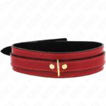 KINK – WINE RED ADJUSTABLE NECKLACE WITH GOLDEN DETAILS 29-42.5 CM X 4 CM BDSM Collars | SEX Shop Ireland 12