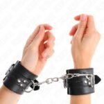 KINK – WRIST RESTRAINTS BLACK WITH BLACK BELT ADJUSTABLE 17-28 CM X 6 CM Fetish / Bondage | SEX Shop Ireland 11