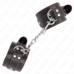KINK – WRIST RESTRAINTS BLACK WITH RED LINING ADJUSTABLE 20-28 CM X 5.5 CM Fetish / Bondage | SEX Shop Ireland 9