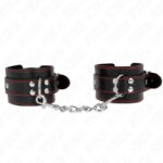 KINK – WRIST RESTRAINTS BLACK WITH RED LINING ADJUSTABLE 20-28 CM X 5.5 CM Fetish / Bondage | SEX Shop Ireland 8