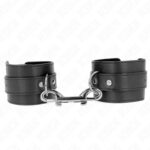 KINK – WRIST RESTRAINTS-SINGLE RIVET ROW AND BIG BUCKLE BLACK ADJUSTABLE 17-28 CM X 5 CM Fetish / Bondage | SEX Shop Ireland 8