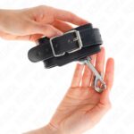 KINK – WRIST RESTRAINTS-SINGLE RIVET ROW AND BIG BUCKLE BLACK ADJUSTABLE 17-28 CM X 5 CM Fetish / Bondage | SEX Shop Ireland 10