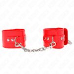 KINK – WRIST RESTRAINTS WITH PADLOCK CLOSURE RED ADJUSTABLE 16-23 CM X 5.5 CM Fetish / Bondage | SEX Shop Ireland 8
