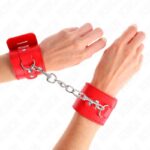 KINK – WRIST RESTRAINTS WITH PADLOCK CLOSURE RED ADJUSTABLE 16-23 CM X 5.5 CM Fetish / Bondage | SEX Shop Ireland 11