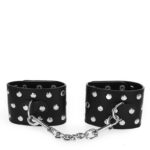 KINK – WRIST RESTRAINTS WITH SNAP FASTEN FULL OF RIVETS BLACK ADJUSTABLE 19-24 CM X 5.5 CM Fetish / Bondage | SEX Shop Ireland 10