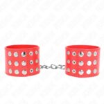 KINK – WRIST RESTRAINTS WITH SNAP FASTEN RED ADJUSTABLE 19-24 CM X 5.5 CM Fetish / Bondage | SEX Shop Ireland 8
