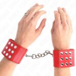 KINK – WRIST RESTRAINTS WITH SNAP FASTEN RED ADJUSTABLE 19-24 CM X 5.5 CM Fetish / Bondage | SEX Shop Ireland 11