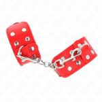 KINK – WRISTBANDS WITH DOUBLE LINE OF ADJUSTABLE STUDS RED Fetish / Bondage | SEX Shop Ireland 9