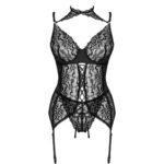 LIVCO CORSETTI FASHION – GIELLANDRA FOR THE SENSES COLLECTION CORSET + PANTY BLACK L/XL Corset Lingerie | SEX Shop Ireland 11