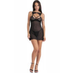 LIVCO CORSETTI FASHION – KROLINA LC 90734 CHEMISE + THONG BLACK L/XL Corset Lingerie | SEX Shop Ireland 10