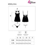 LIVCO CORSETTI FASHION – KROLINA LC 90734 CHEMISE + THONG BLACK L/XL Corset Lingerie | SEX Shop Ireland 11