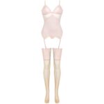 LIVCO CORSETTI FASHION – PERSINNE PEACH SET CORSET + PANTY + STOCKINGS S/M Corset Lingerie | SEX Shop Ireland 11