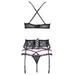 LIVCO CORSETTI FASHION – SNEHANA LC 90443 BRA + GARTER BELT + PANTY BLACK S/M Corset Lingerie | SEX Shop Ireland 14
