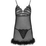 LIVCO CORSETTI FASHION – ZERUNAM SET BABYDOLL + BLACK THONG S/M Babydoll Lingerie | SEX Shop Ireland 11