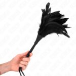 KINK – BLACK MAIDS HORN SHAPED TICKLE CHICKEN FEATHERS 36 CM BDSM Whips & Paddles | SEX Shop Ireland 9