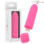 INTENSE – SYMONE USB RECHARGEABLE VIBRATING BULLET 8 VIBRATIONS PINK 10 X 2.2 CM Bullet Vibrators | SEX Shop Ireland 12