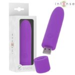 INTENSE – SYMONE USB RECHARGEABLE VIBRATING BULLET 8 VIBRATIONS PURPLE 10 X 2.2 CM Bullet Vibrators | SEX Shop Ireland 12
