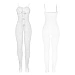 SUBBLIME – 951740 BODYSTOCKING WHITE FISHNET CROTCHLESS WITH BOWS ONE SIZE Crotchless bodysuits | SEX Shop Ireland 16